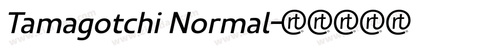 Tamagotchi Normal字体转换